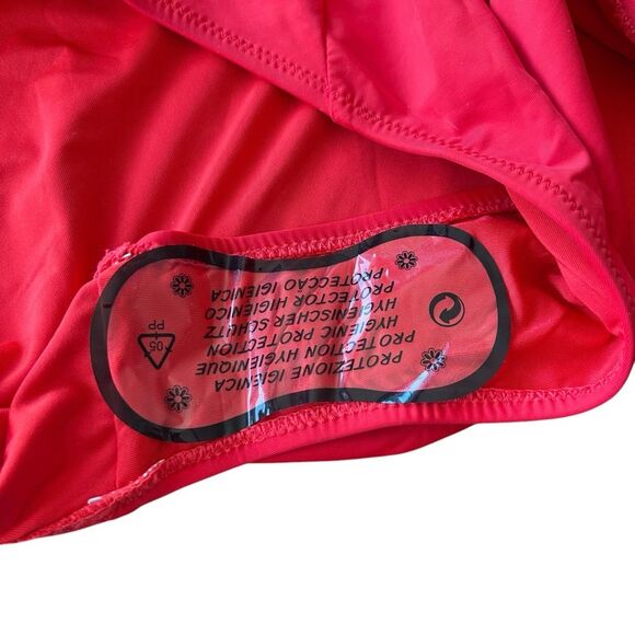 Good American M Showoff Underwire One Piece Swimsuit Bright Poppy Red‎ New - Picture 11 of 12